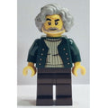 fig-015634 – Pianist, Dark Green Torso, Dark Brown Legs, Light Bluish Grey Hair