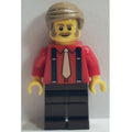 fig-015635 – Passenger, Red Torso, Dark Brown Legs, Dark Tan Hair
