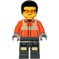 fig-015733 – Construction Worker, Reddish Orange Jacket, Black Hair