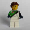 fig-015735 – Astronaut, White and Bright Green Spacesuit (Futuron), Reddish Brown Hair