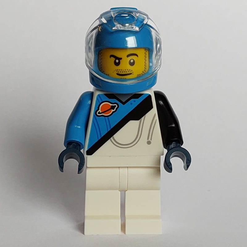 fig-015736 – Astronaut, White, Black and Dark Blue Spacesuit (Futuron), Dark Azure Helmet
