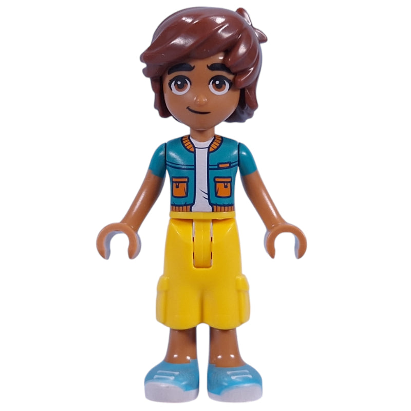fig-015758 – Leo - Dark Turquoise Jacket, Yellow Shorts