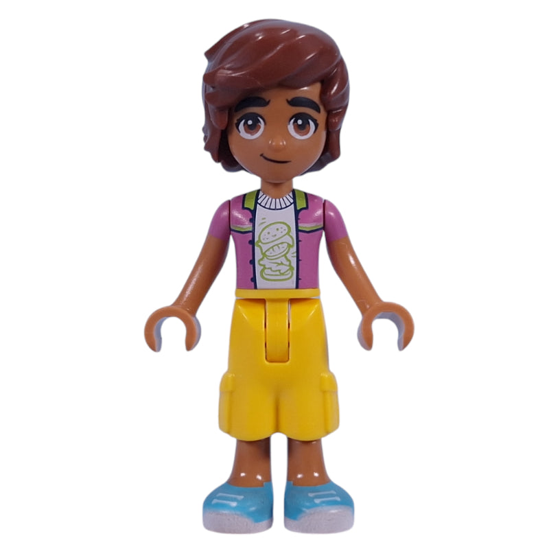 fig-015762 – Leo - Dark Pink Jacket, Yellow Pants