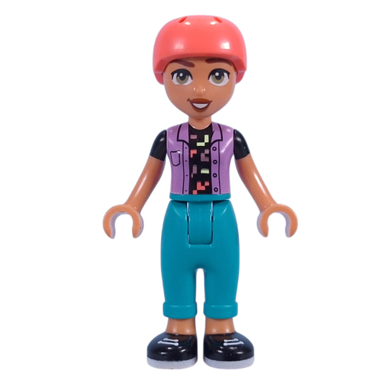 fig-015782 – Nova - Lavender Top, Dark Turquoise Pants, Helmet