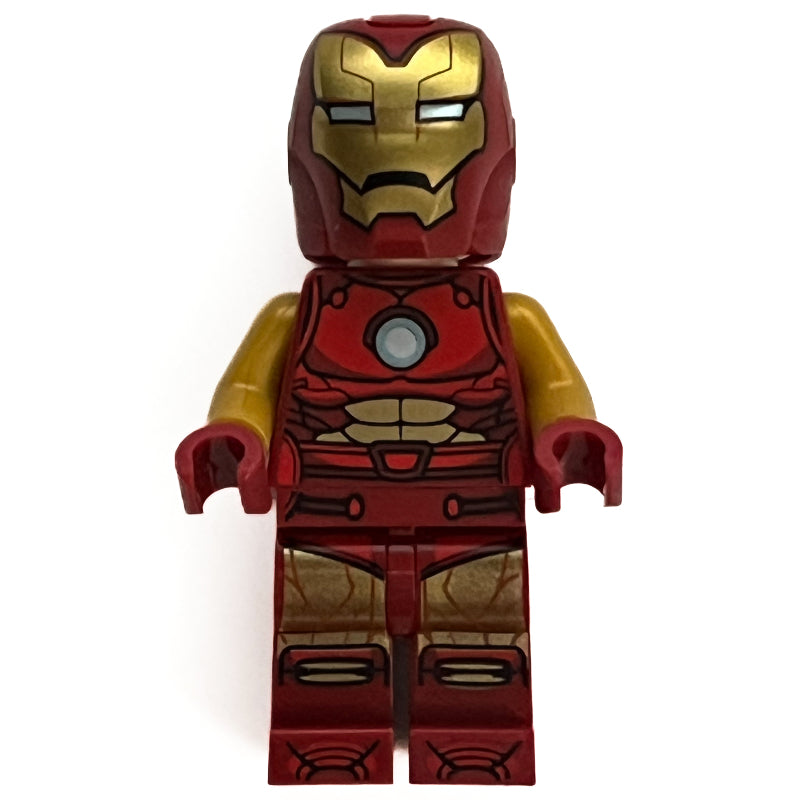 fig-015921 – Iron Man, Pearl Gold Arms, Round Arc Reactor, Helmet and Visor