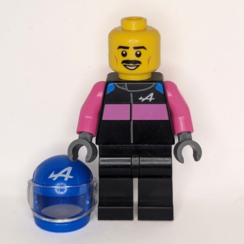 fig-015940 – F1 Driver, Alpine, Black/Dark Pink Suit