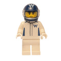 fig-015951 – F1 Driver, Williams, White Suit, Dark Blue Helmet