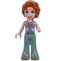 fig-015965 – Autumn - Lavender Top, Sand Green Pants, Flower