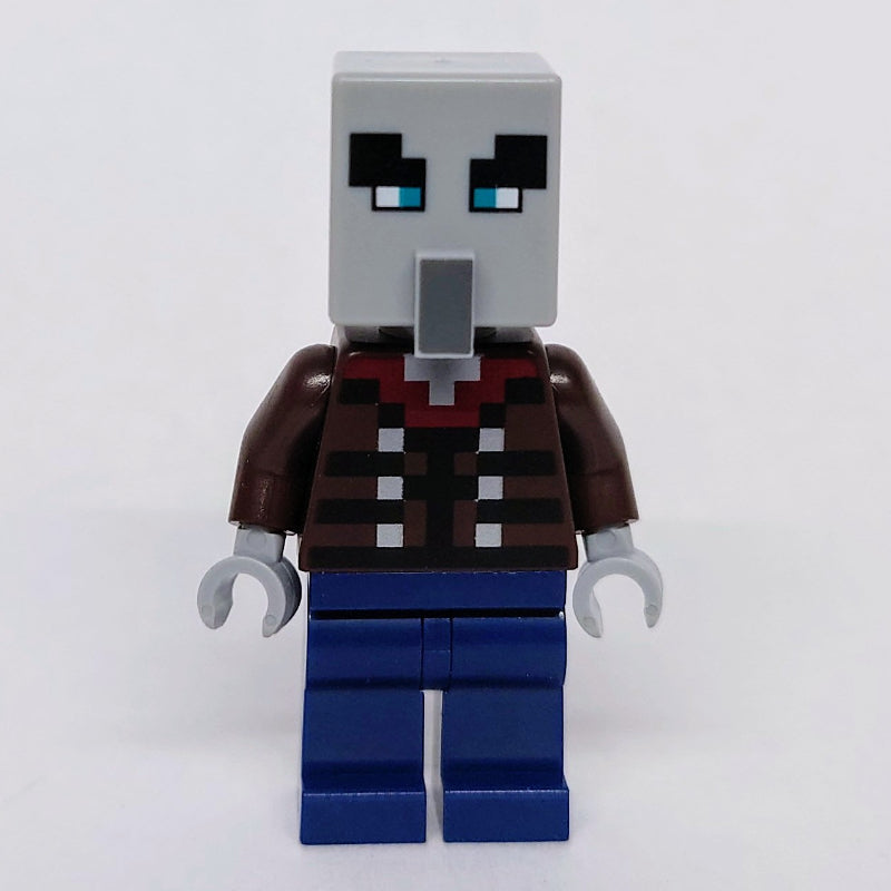 fig-016008 – Illager, Vindicator, Dark Blue Legs, Narrow Eyes