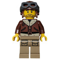 fig-016032 – Pilot, Reddish Brown Torso, Dark Tan Legs, Reddish Brown Hat