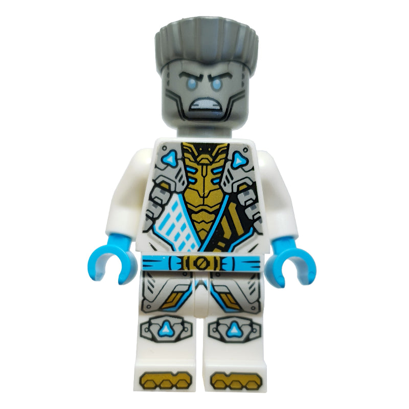 fig-016233 – Zane, White Suit, Silver Hair, Angry