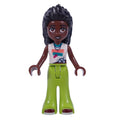 fig-016283 – Elsa D - White Shirt, Lime Pants
