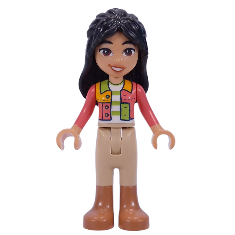 fig-016285 – Liann - Coral Jacket, Tan Pants