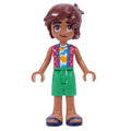 fig-016287 – Leo - Coral Shirt, Bright Green Shorts