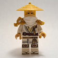 fig-016342 – Master Wu, White Shoulder Armor and Mask, Pearl Gold Hat
