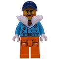 fig-016363 – Arctic Explorer, Captain Nautilus, Medium Azure Jacket, Orange Legs, White Fur Neckwear, Dark Blue Cap