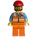 fig-016515 – Worker - Orange Safety Vest, Orange Legs, Red Helmet