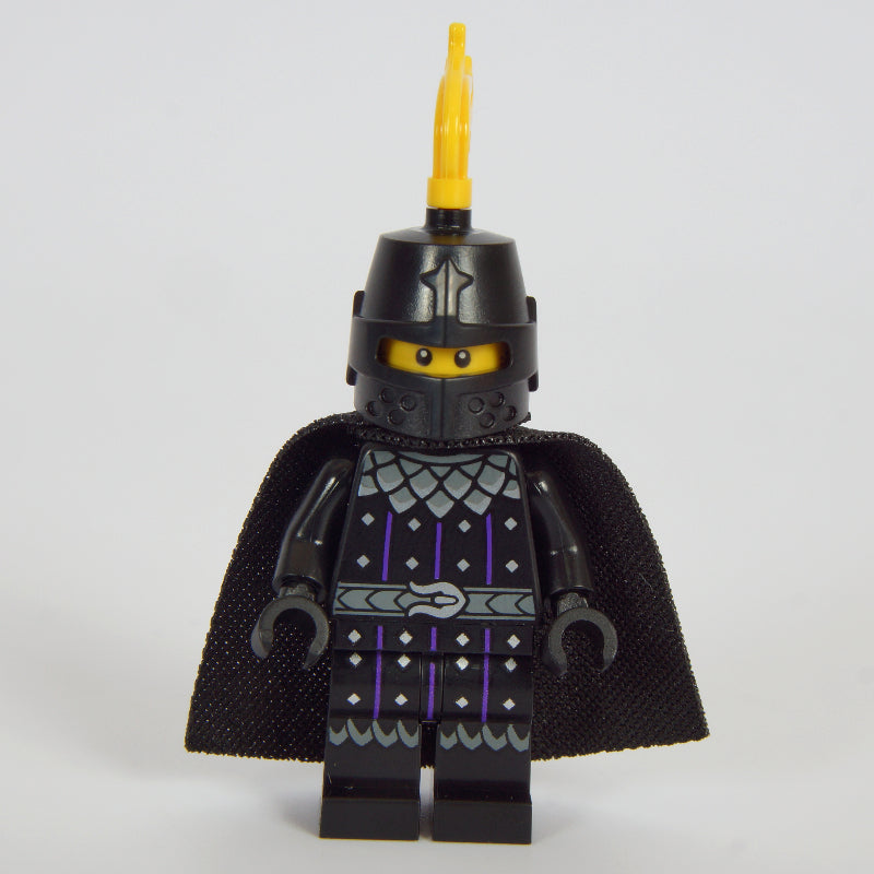 fig-016598 – Black Knight, Black Cape, Helmet with Yellow Plume