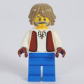 fig-016599 – Villager, Man, Dark Brown Vest, Blue Legs, Dark Tan Hair