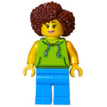 fig-016709 – Lime Torso, Dark Azure Legs, Reddish Brown Hair