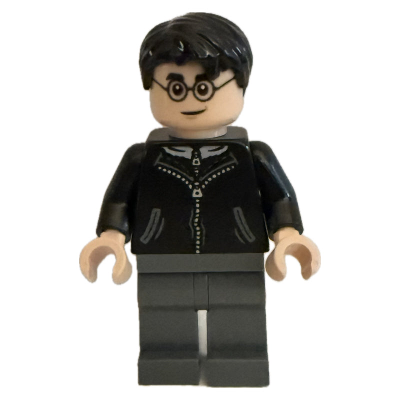fig-016799 – Harry Potter, Black Coat, Long Dark Bluish Grey Legs