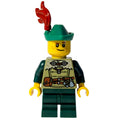 fig-016967 – Elf, Olive Green Torso, Dark Green Medium Legs, Green Hat