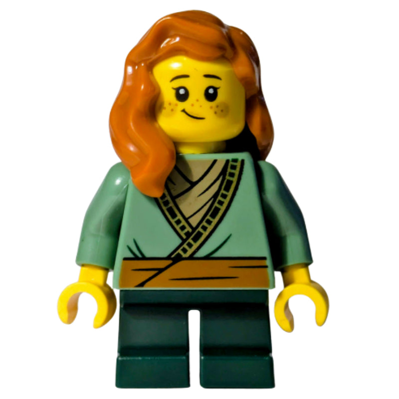 fig-016969 – Elf, Sand Green Torso, Dark Green Legs, Dark Orange Hair
