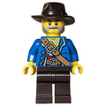 fig-016979 – Pirate, Blue Torso, Dark Brown Legs, Dark Brown Hat