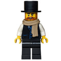 fig-016986 – Man, Black Suit, Top Hat, Dark Tan Scarf