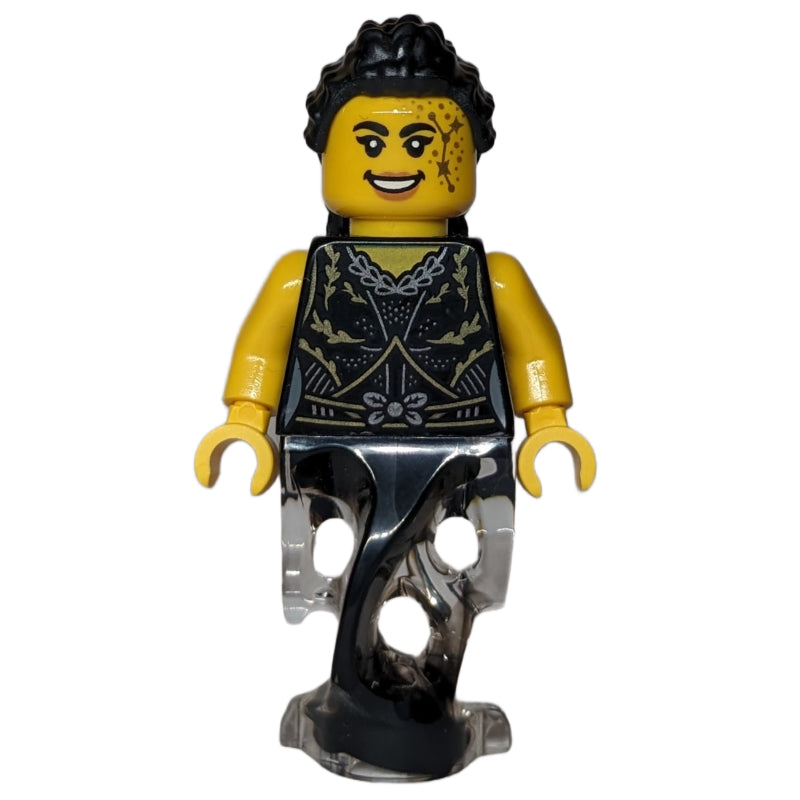 fig-016988 – Woman, Black Dress, Ghost Legs