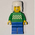 fig-017011 – Man, Bright Green Torso, Blue Legs, Dark Blue Ushanka