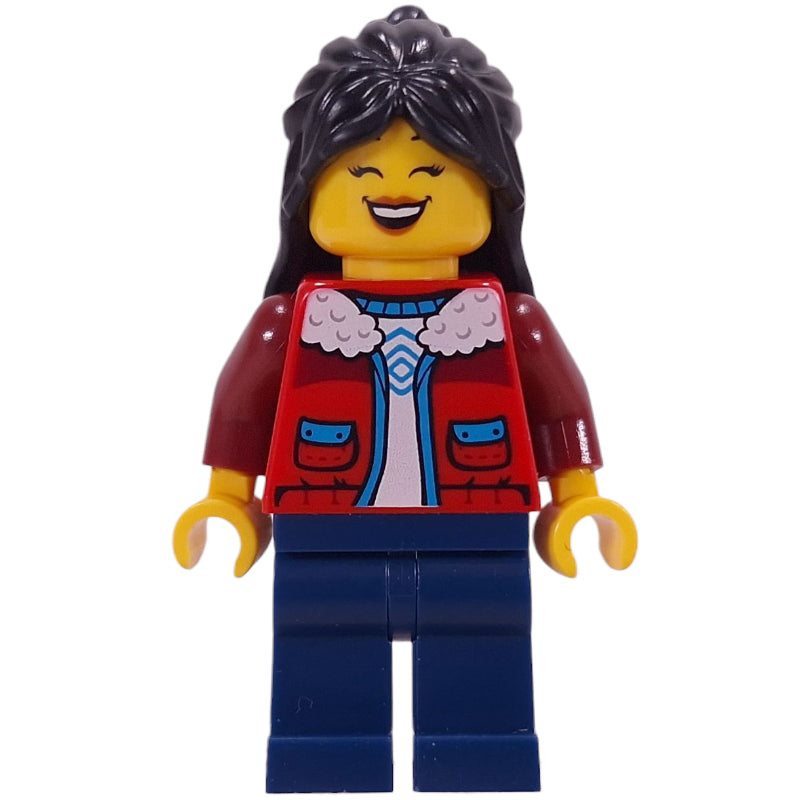 fig-017048 – Mom, Red Torso, Dark Blue Legs, Black Hair