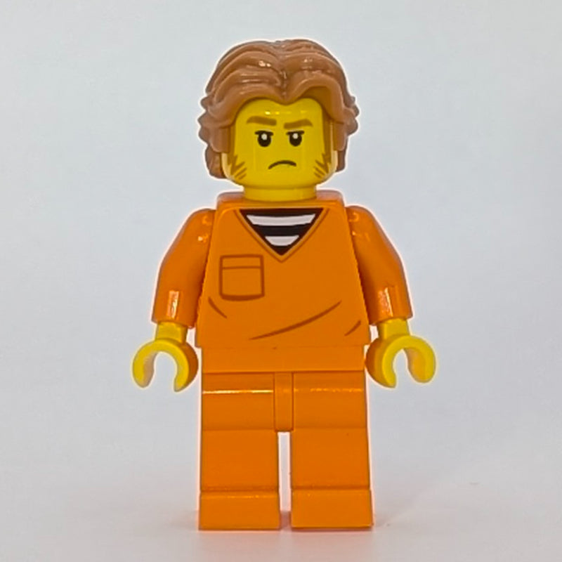 fig-017096 – Criminal, Orange Prison Jumpsiut, Medium Nougat Hair