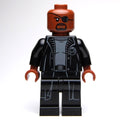 fig-017264 – Nick Fury in Long Black Coat Over Gray Sweater, No Line on Hips